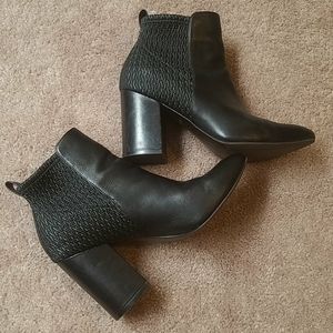 Cole Haan Black Boots with fun detail